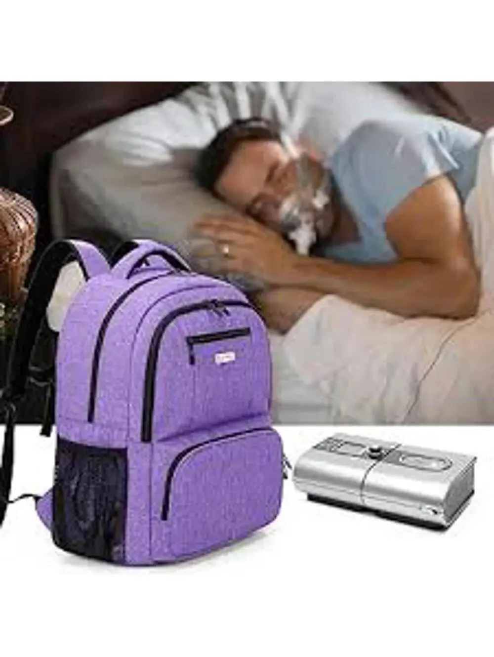 Curmio CPAP Travel Backpack ONLY AirSense 9 10 11 Philips System One Carry Bag
